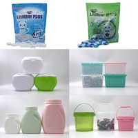 Capsules de lessive avec adoucissant 3 en 1 : Nettoie, adoucit, rafraîchit, parfum longue durée, antistatique, jetables, écologiques