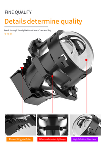Đèn pha LED đa năng cho ô tô Phụ trợ siêu sáng Đèn pha ống kính thủy tinh chống nước - Product Image 4