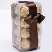 Boîte à macarons avec nœud en ruban polyester pré-noué, emballage français, nœud pré-noué écologique, boîte cadeau pour truffes au chocolat, anniversaire, luxe