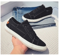 Baskets basses en toile pour hommes avec sangle élastique, semelle vulcanisée, chaussures décontractées d'été en stock – Vente en gros