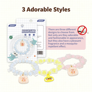Bracelet <span class=keywords><strong>anti</strong></span>-moustiques pour enfants, bracelet <span class=keywords><strong>anti</strong></span>-insectes à l'huile essentielle de plantes naturelles pour les tout-petits, les enfants, le camping en plein air - Product Image 2