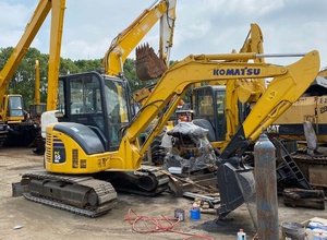 Venta caliente de alta calidad usado Komatsu PC55 Mini excavadora sobre orugas PC40 PC56 PC60 para la construcción de bajas horas de trabajo Shanghai - Product Image 4