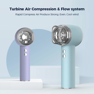 Ventilation de refroidissement par air électrique à grande vitesse ventilateur à glace à compresse froide Mini ventilateur turbo portable debout rechargeable - Product Image 4