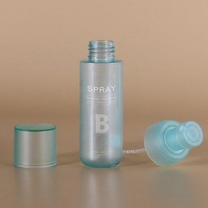 <span class=keywords><strong>Precio</strong></span> barato personalizado 100mL forma redonda vacío esmerilado 30ML 50ml embalaje PET botella de Perfume azul 80ML 120ML con espray de niebla engarzada - Product Image 2