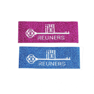 Personalizar logotipo de la marca tejida cuidado de la etiqueta principal para la ropa bolsos de cuero sombrero - Product Image 5