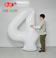 Ballon Chiffre Géant Personnalisé en Nylon de 2m (78 Pouces) pour Anniversaire, 2027, Stratifié PA+PE, pour Hélium, Décoration de Fête, Nouvel An