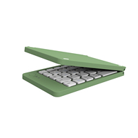 Nuevo Teclado Inalámbrico Plegable, Conecta 3 Dispositivos, Diseño Ergonómico de 2 Pliegues, Multi-OS (iOS/Android/Mac), Teclas Múltiples