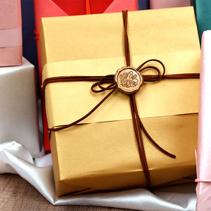 Papel de regalo de boda con impresión de doble cara de fábrica, papel de regalo perlado de 43*300 cm, papel de regalo - Product Image 3