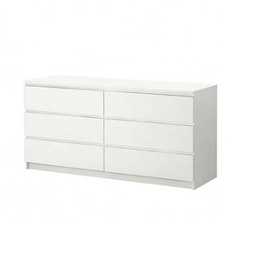 <span class=keywords><strong>Commode</strong></span> de Luxe en Bois Moderne Laqué Blanc pour Chambre à 6 Tiroirs - Product Image 4