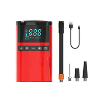 Compresseur de pneus de voiture en plastique 150 PSI, gonfleur portable avec affichage numérique, arrêt automatique, boîte à batterie, double cylindre, certifié CE