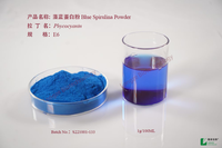 Poudre de Phycocyanine et d'Anthocyanine de Spiruline Sauvage Naturelle Pure, Qualité Alimentaire, Certifiée Halal, Testée UV, Riche en Protéines, Conditionnée en Fût Sous Vide