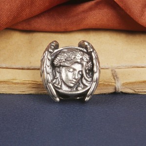 Perle ONE Vintage 3D en laiton Paktong Cuivre Blanc Freyja Déesse <span class=keywords><strong>de</strong></span> <span class=keywords><strong>la</strong></span> <span class=keywords><strong>Guerre</strong></span> Viking pour Paracord, trou <span class=keywords><strong>de</strong></span> 3,5 mm, accessoire décoratif pour porte-clés <span class=keywords><strong>de</strong></span> couteau EDC - Product Image 6