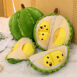<span class=keywords><strong>หมอน</strong></span>ของเล่นผ้ากำมะหยี่ทุเรียนลอกออกได้ตุ๊กตาผลไม้นุ่มสดใส - Product Image 3