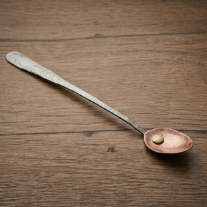 Cuillère à cocktail artisanale rustique en métal de qualité supérieure avec finition mate – Outil élégant pour mélanger les cocktails - Product Image 1