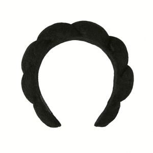 Diadema de esponja suave con diseño de nube retorcida para mujer, para cuidado de la piel, lavado facial y maquillaje, accesorio de spa de felpa - Product Image 4