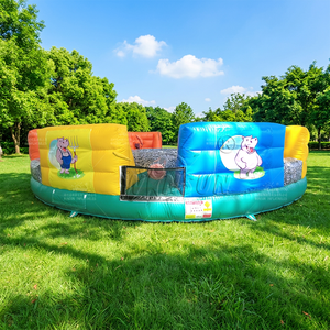 WINSUN Hippopotamus Snatching Ball Themed <b>Inflatable</b> Obstacle Course CE Waterproof Fireproof PVC Outdoor Sports <b>Game</b> - Product Image 1