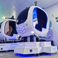 Simulador de Helicóptero Dinámico de Realidad Virtual, Máquina de Juego de Realidad Virtual Comercial para Salas de Experiencia, Parques de Atracciones, Salas de Juegos y Diversión en Casa