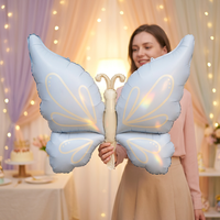 Ballons en aluminium mat en forme de papillon INS pour mariages, anniversaires, fêtes, décoration, ballons remplis d'hélium pouvant flotter dans l'air