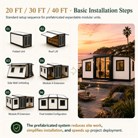 Casa Modular Prefabricada Newgen Development, Diseño Moderno con Panel Sándwich, Porche, Fácil Instalación, Suministro Directo de Fábrica, Villa Shop 5