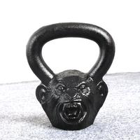 Équipement de gymnastique fitness poids libres bouilloire cloche fonte kettlebell tête de singe kettlebell pour entraînement de force
