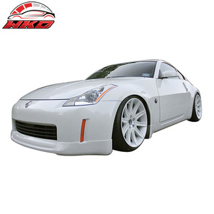 Fits For Nissan 350Z 03-05 ING-S Style Front Bumper Lip Spoiler Unpainted Black PU High Quality Exterior Accessory - Product Image 2