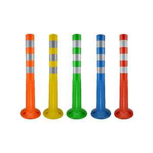 Usine haute Flexible Bollards PU Avertissement Post Sécurité routière Traffic Delineator Post 75cm 100cm - Product Image 5