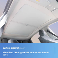 Pare-soleil de toit rétractable manuel le plus vendu, pare-soleil de voiture pliable en PVC pour Tesla Model Y/3, utilisation toutes saisons