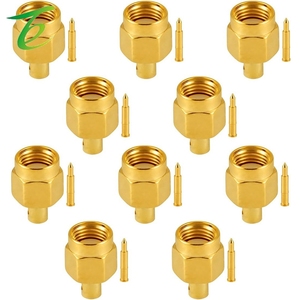 SMA nam và nữ nối rg405 sf086 bán linh hoạt Cáp doanh, SMA hàn nối với mạ vàng - Product Image 2