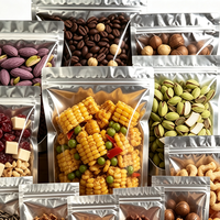 Sachets Doypack Holographiques Personnalisés Durables avec Fenêtre Transparente et Fermeture Zip Refermable pour Emballage de Noix et Snacks, Qualité Alimentaire, Vente en Gros