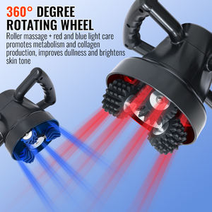 5 poignées rouleau thérapie visage corps minceur <span class=keywords><strong>Vibration</strong></span> masseur soulager la douleur graisse masseur Cellulite masseur Machine - Product Image 3