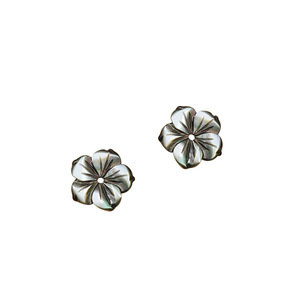 Cuentas de Concha de Nácar Vintage Personalizables, Perforadas Lateralmente y en el Centro, Talladas a Mano con Flores, Estilo Tahitiano Francés, para la Creación de Joyería - Product Image 4
