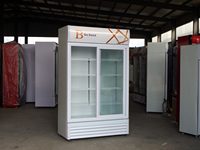 Réfrigérateur vertical à deux portes pour buffet industriel