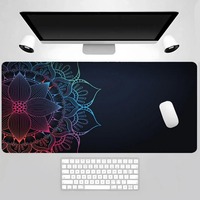 Vibrant Gradient Mandala Design Élégant Cool PC Gaming Tapis de souris Gamer Tapis Teclado Pad Tapis de bureau pour ordinateur portable 900X400
