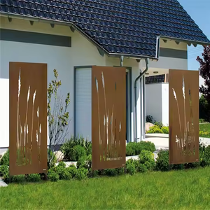 Corten Steel Laser Cutting Screen <b>Garden</b> <b>Screening</b> Corten Steel <b>Decorative</b> Outdoor <b>Garden</b> Privacy Art Metal Screens Panels - Product Image 6