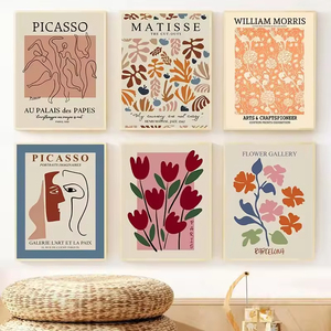 Heiße Wohnzimmer Ölgemälde Leinwand druck Blumen markt Wandbehang Kunst Florist dekorative Malerei moderne Wandbehang Kunst - Product Image 2
