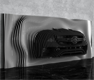 Decorazione Murale Artistica in Legno Premium a Forma di Auto <span class=keywords><strong>da</strong></span> Corsa, <span class=keywords><strong>da</strong></span> Appendere, per Casa, Ufficio e Centri Commerciali, che Valorizza lo Spazio - Product Image 4