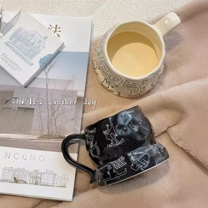 Set di Tazze in Ceramica con Disegni a Mano - Tazze Originali per Caffè e Tè con Texture Unica - Product Image 3