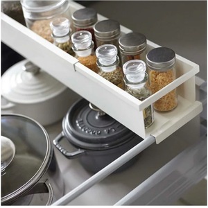 Kitchen <b>Cabinet</b> Organizer With Pull Out <b>Shelves</b> Removable Divider Storage Solution For Tableware And Kitchenware - Product Image 3