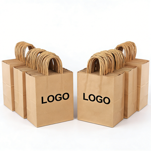 Bolsa de Papel Kraft Marrón con Asas para Comida para Llevar, Personalizada con Logotipo Impreso, Precio de Fábrica, para Comida Rápida, Comercios y Venta al por Menor - Product Image 3