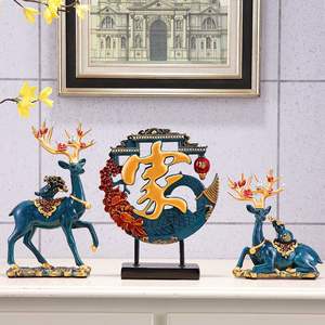 Modern <b>Light</b> Luxury Epoxy Resin Artistic Elk Ornament Home Living Room <b>TV</b> Cabinet Wine Cabinet Decoration Wedding Housewarming - Product Image 1