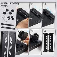 Adjustable Width Steel Eco-Friendly Classic Computer Case Stand Rustproof Desk PC CPU Shelf Movable Tower Bracket Stable Support