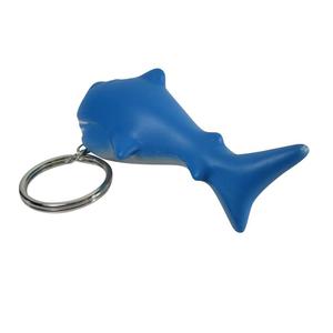 Porte-clés anti-stress en forme de requin bleu de dessin animé avec logo personnalisé, cadeau promotionnel souple et moelleux pour les cadeaux d'entreprise - Product Image 5