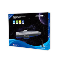 TP5-3528 untuk PS PS5 Slim RGB Dudukan Pengisi Daya Multifungsi dengan Disipasi Panas dan Lampu Atmosfer Warna-warni yang Keren