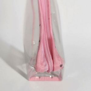 Nouvelle trousse de maquillage portable imperméable avec logo personnalisé, 3 pièces, fermeture éclair, sac de rangement cosmétique en PVC - Product Image 6