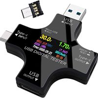 Type C Usb Cable Tester USB Multimeter,Voltage Current Voltmeter Amp Volt Ammeter Detector USB Power Meter Charger Indicator