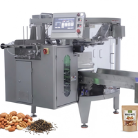 Máquina de Empaquetado de 8 Estaciones para Bolsas Planas con Cierre, Bolsas Verticales, para Té, Nueces, Productos Granulados Pequeños, Alimentos