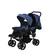 Poussettes jumelles multifonctionnelles avant et arrière pour bébé Premier