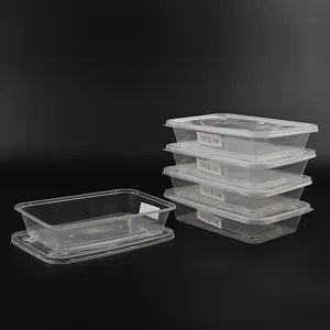 17oz 22oz 24oz 25oz 28oz 32oz 35oz 38oz 40oz 50oz caixas de plástico transparente para embalagem de alimentos recipientes descartáveis para comida para viagem