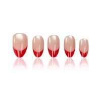 Y147 Kaixin – Nouveauté : Kit de 10 faux ongles réutilisables en acrylique, couleur mauve œil de chat français, forme amande courte, à presser