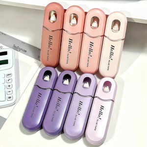 Cinta Adhesiva de Doble Cara Recargable con Forma de Bolígrafo de Color Caramelo, Cinta Adhesiva Kawaii para Diario, Papelería al por Mayor - Product Image 5